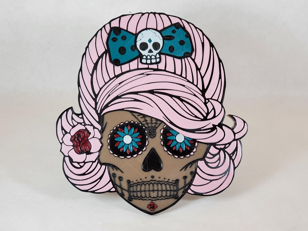 Sugar Skull Hitch Covers Etsy