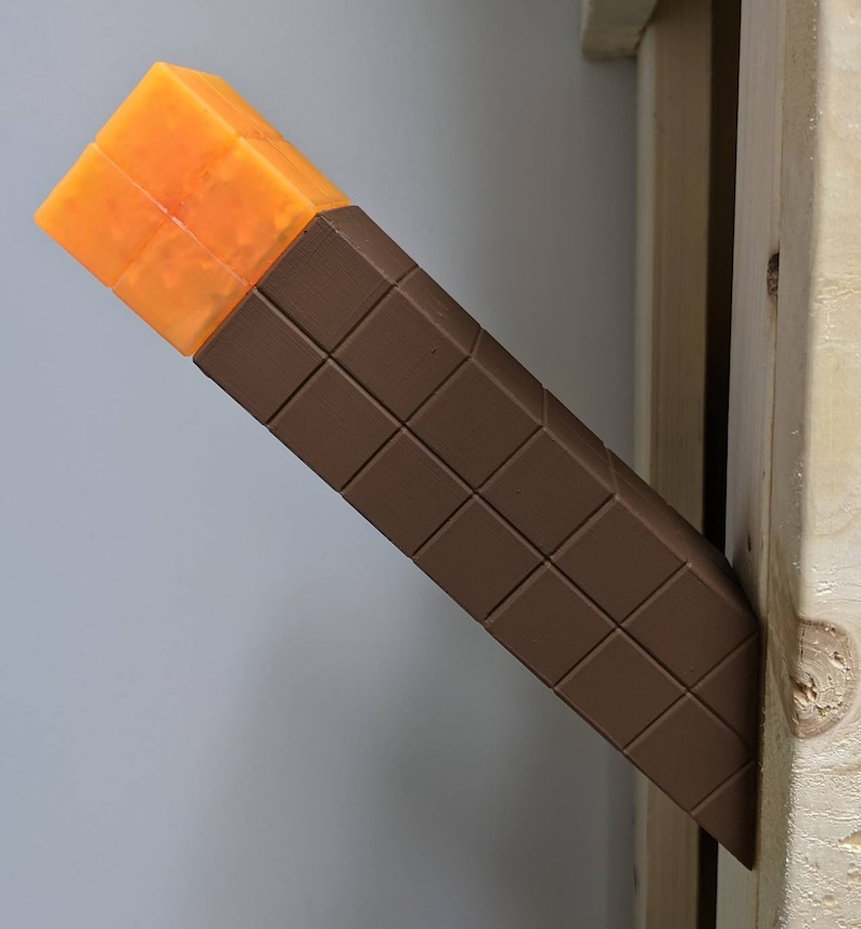 Minecraft Torch Wall Mount Night Light torch Redstone or Etsy