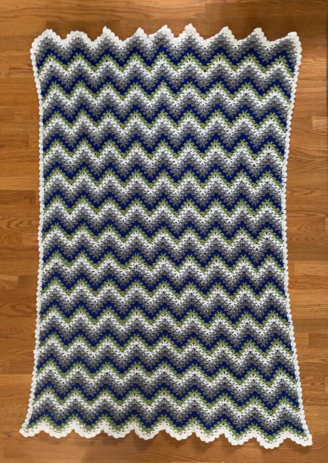 Madetoorder Handmade Crochet Striped Afghan Throw Blanket Etsy Norway