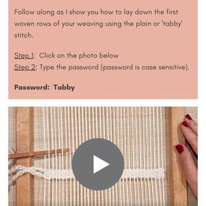 Weaving Basics Video Course Learn How To Weave Beginner Weaving eBook Online Weaving Videos image 5