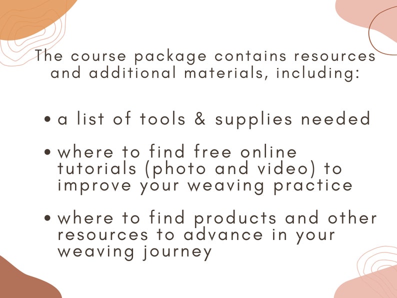 Weaving Basics Video Course Learn How To Weave Beginner Weaving eBook Online Weaving Videos image 9