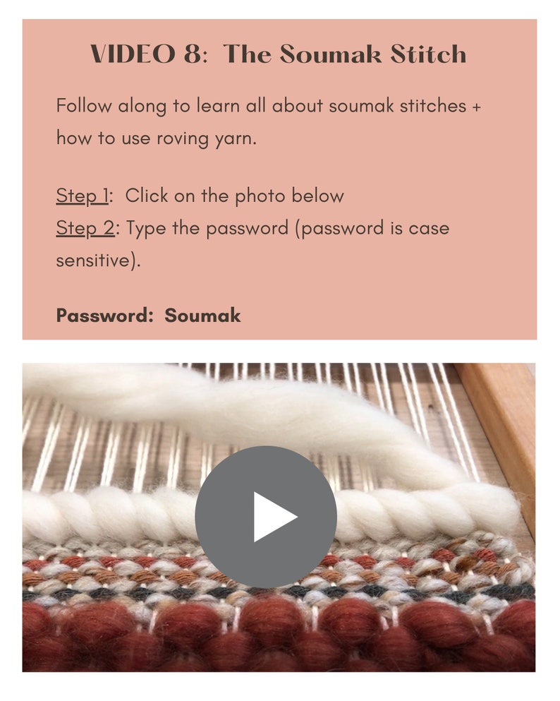 Weaving Basics Video Course Learn How To Weave Beginner Weaving eBook Online Weaving Videos image 6