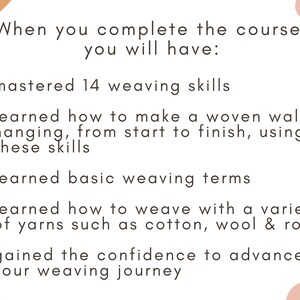 Weaving Basics Video Course Learn How To Weave Beginner Weaving eBook Online Weaving Videos image 7