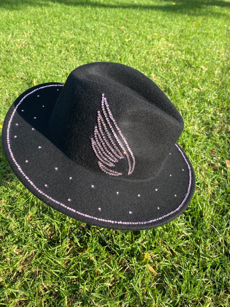 Black Fedora Panama Wide Brim