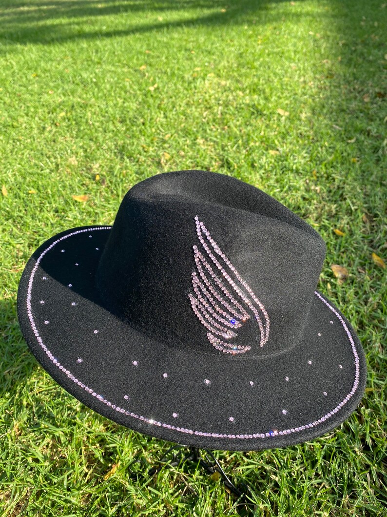 Black Fedora Panama Wide Brim