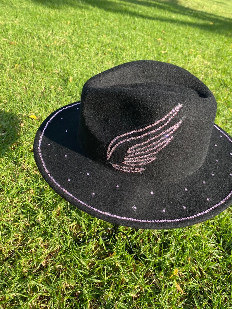Black Fedora Panama Wide Brim