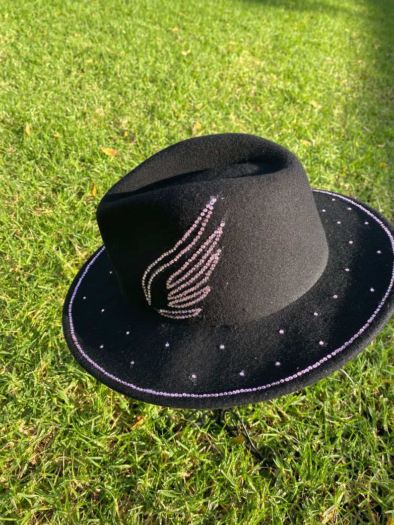 Black Fedora Panama Wide Brim