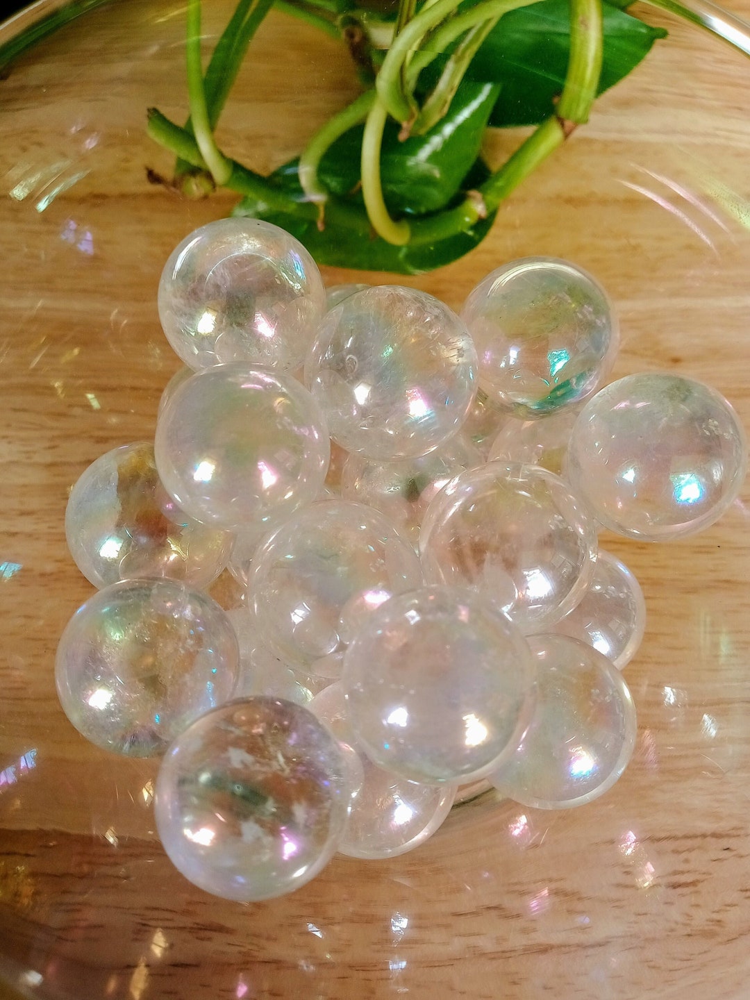 Aura Quartz Sphere 1 Inch Wide Aura Quartz Crystal Sphere Spheres