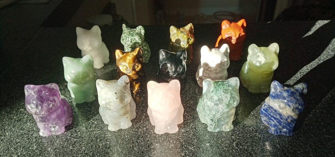 Crystal Cats 1.5 Cats Cat Crystals Cat Shaped Crystals Etsy