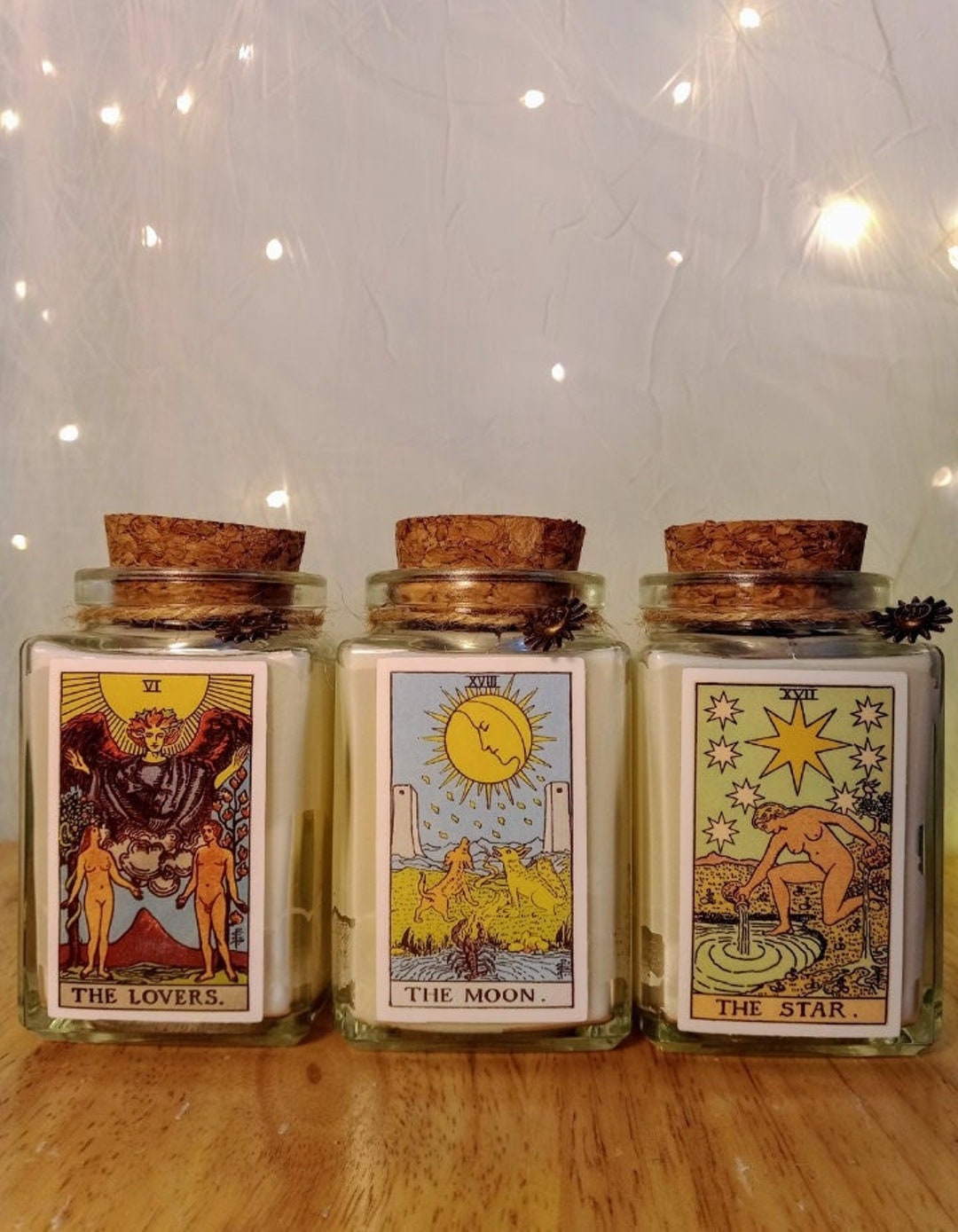 Tarot Candles Tarot Card Candles 100 Soy Wax Intention Etsy