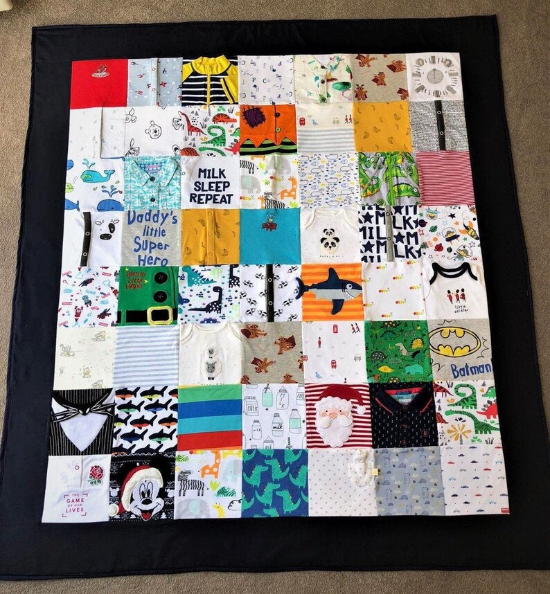 Keepsake Memory Blankets Made From Baby Clothes Etsy UK