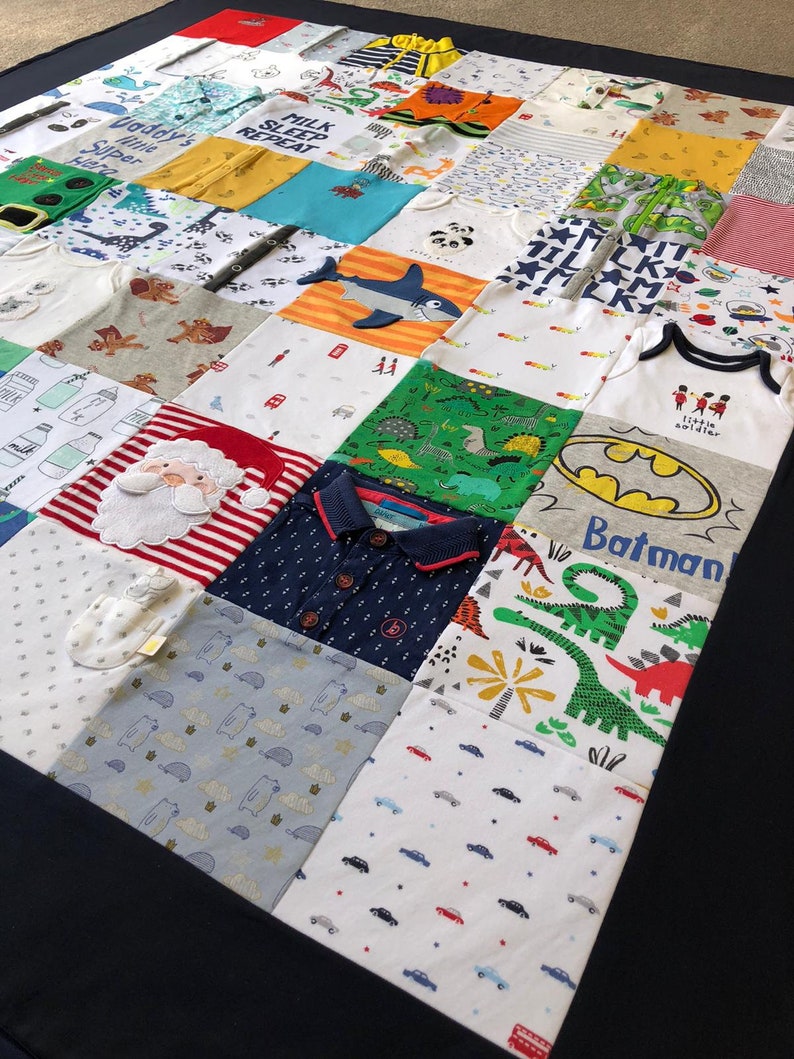Keepsake memory blankets Made from baby clothes Etsy