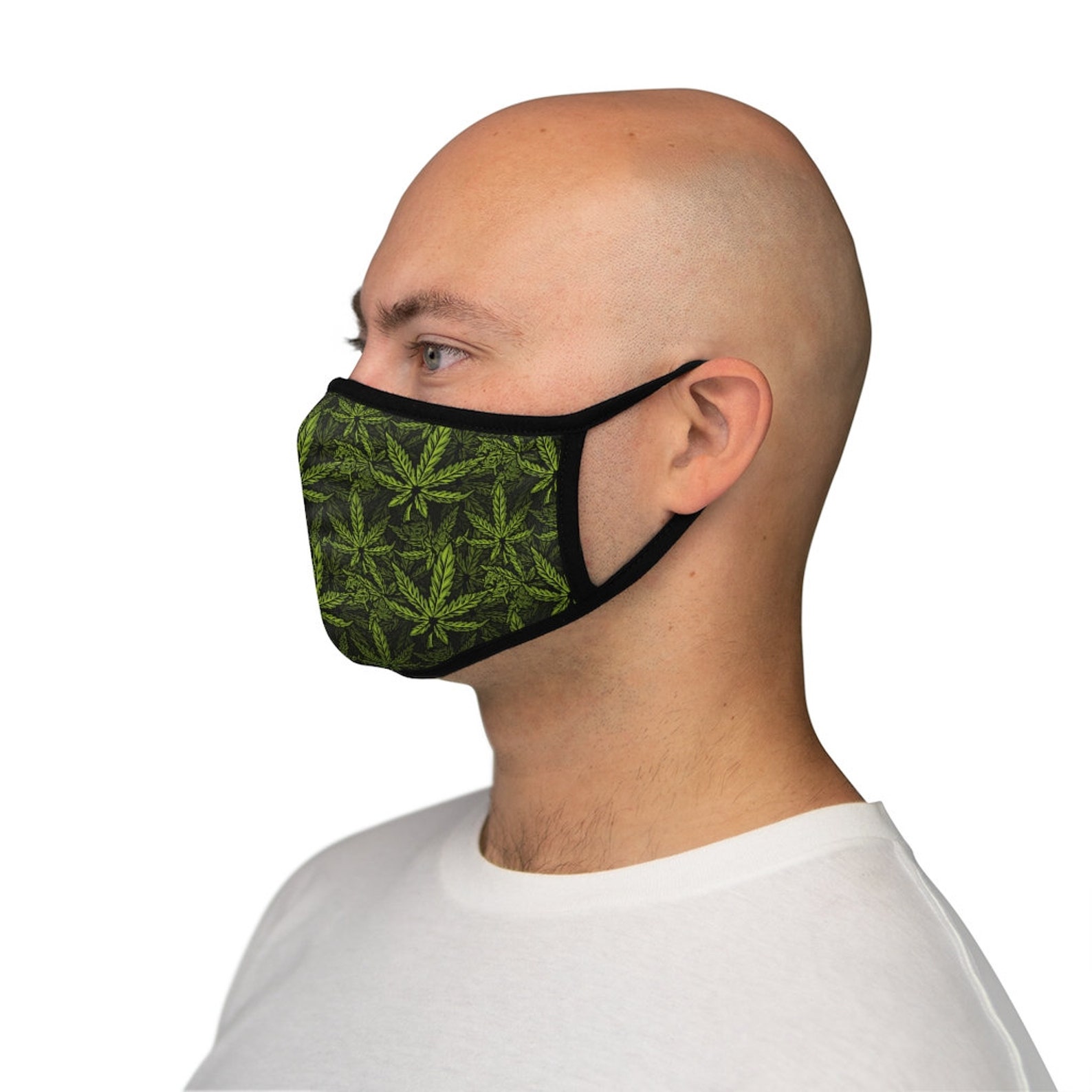 Cannabis Mask Weed Face Mask Marijuana Face Mask Weed Leaf Etsy