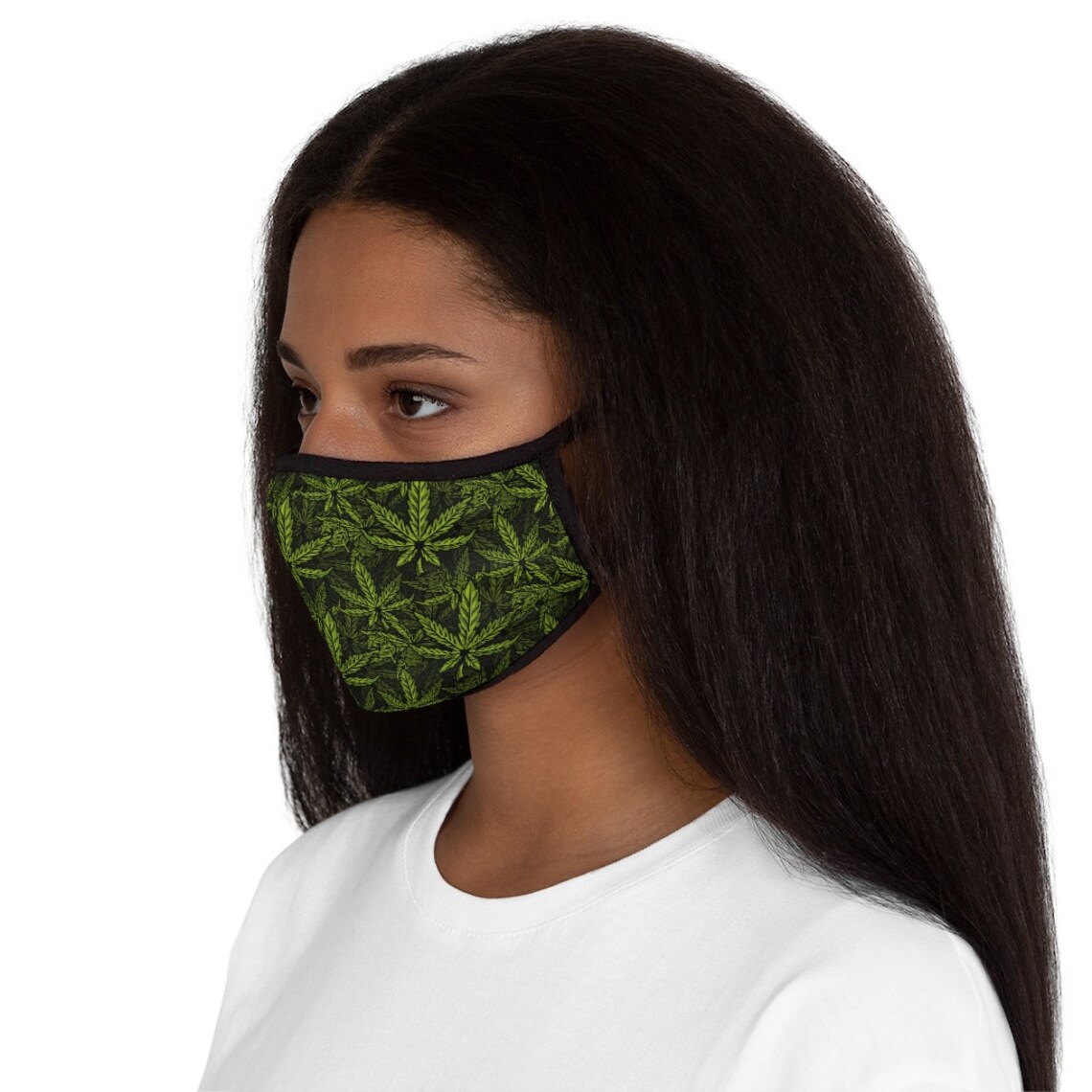 Cannabis Mask Weed Face Mask Marijuana Face Mask Weed Leaf Etsy