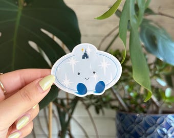Happy Cast Member Name Tag Waterproof Sticker