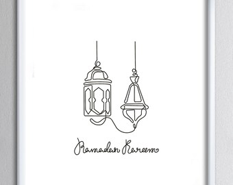 Ramadan Lanterns Digital Print