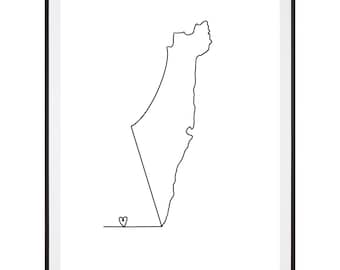 Digitalt tryck med kärlek till Palestina