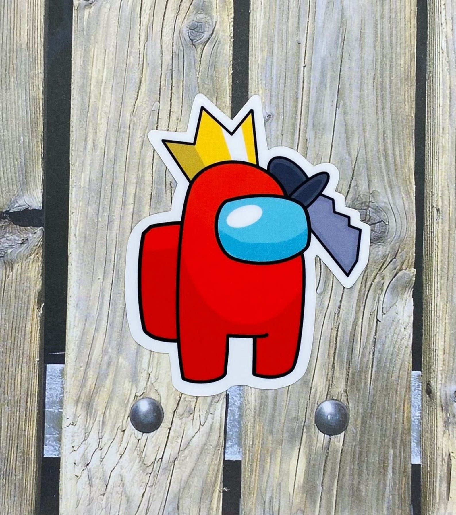 Among Us Knife Sticker Etsy