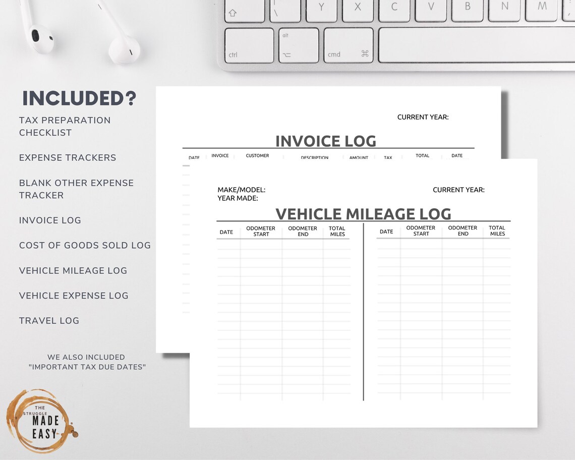 Mooe Expense Checklist.pdf Self-employed Tax Prep Checklist & Expense Tracker (PDF Download) - Etsy