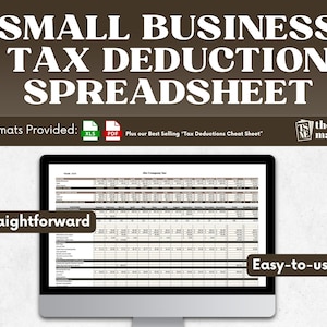Business Tax Deductions Spreadsheet Deductible Tax Write-Offs List Side Hustle Tax Deductions Tax Tips Small Business Expenses Tracking