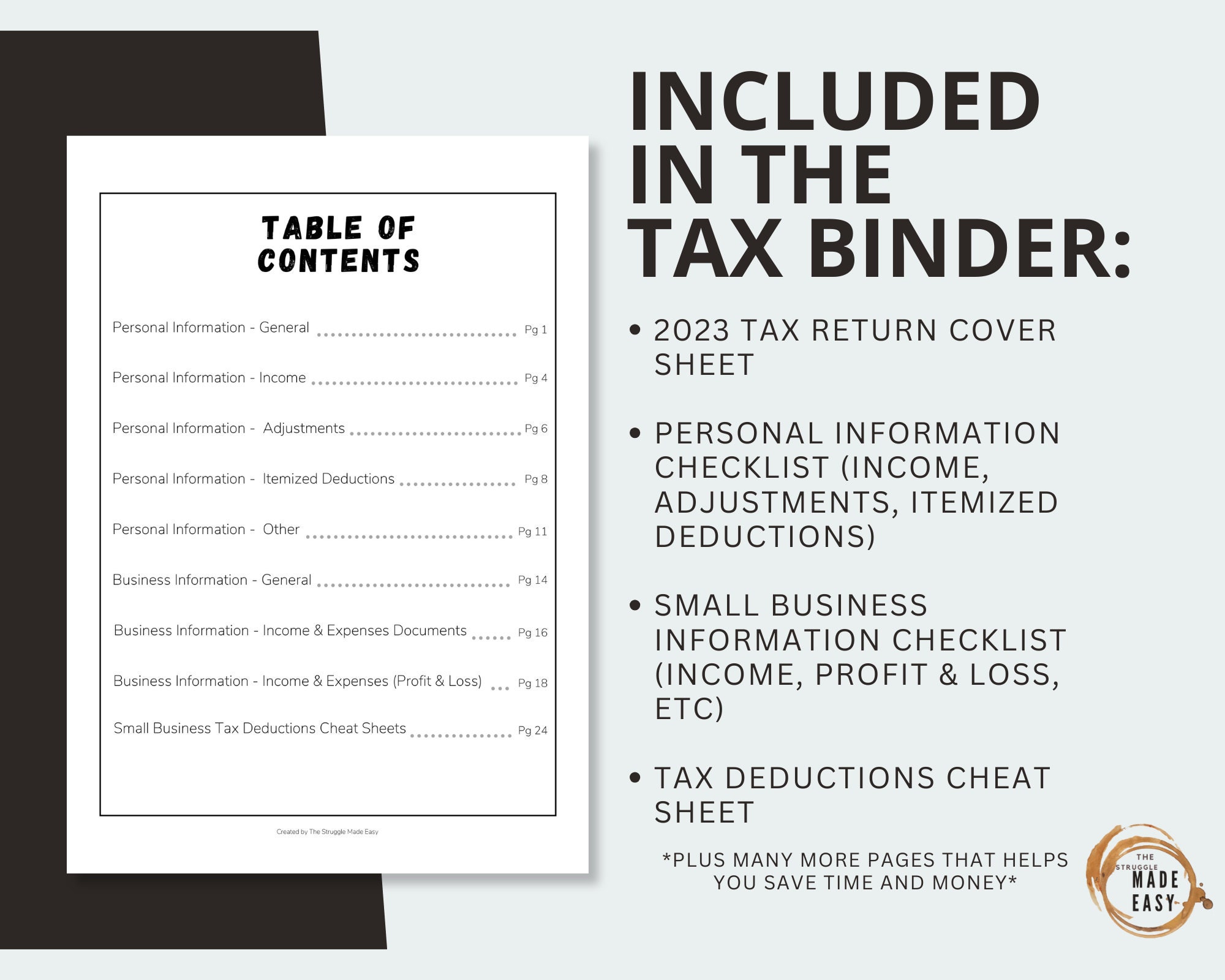 2023-tax-return-binder-excel-individual-and-business-tax-tax-deductions-list-small-business-tax-return-organizer-business-spreadsheet-etsy for Free Printable 2023 Tax Forms 2023 Tax Return Binder + Excel, Individual AND Business Tax, Tax Deductions List, Small Business Tax Return Organizer, Business Spreadsheet - Etsy for Free Printable 2023 Tax Forms