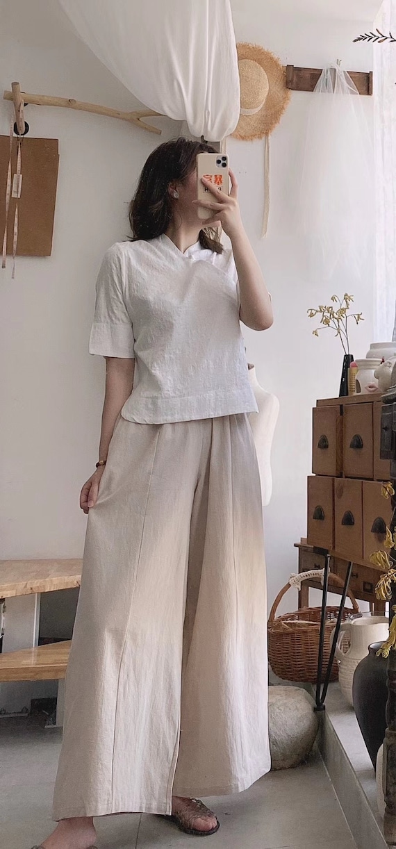 Cheongsam top and pants Clearance