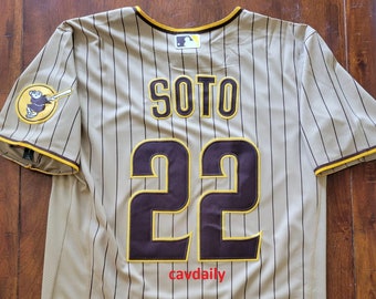 New 2023 Juan Soto San Diego Padres Stitched Jersey Tan -  New Zealand