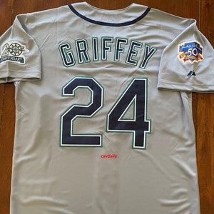 XclusiveTreasures Ken Griffey Jr Seattle Mariners Jersey Mens 1995 Retro Throwback Stitched Birthday/Christmas Gift Idea! Sale! Limited Time Only!