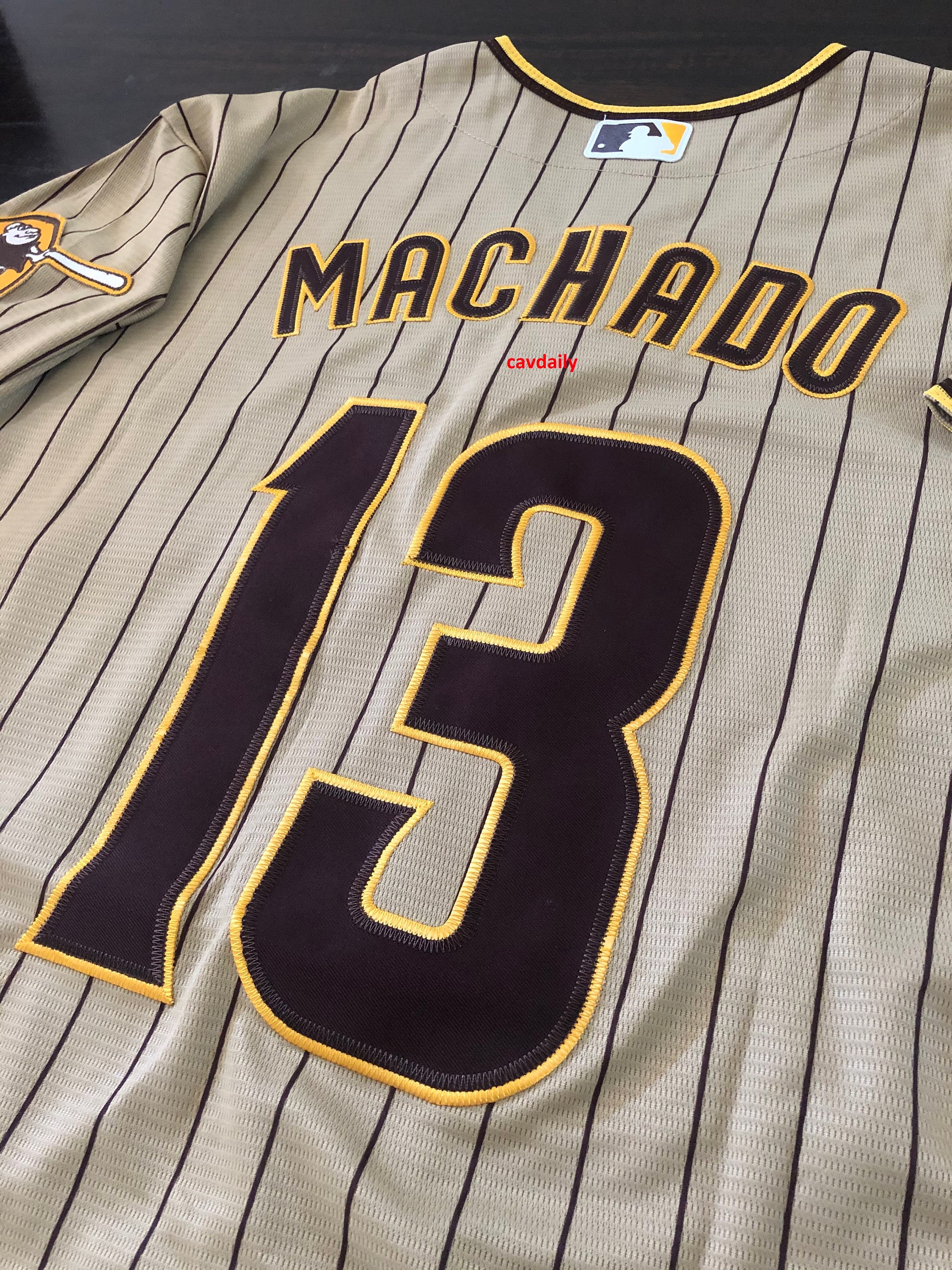 Buy New 2023 Manny Machado San Diego Padres Stitched Jersey Tan