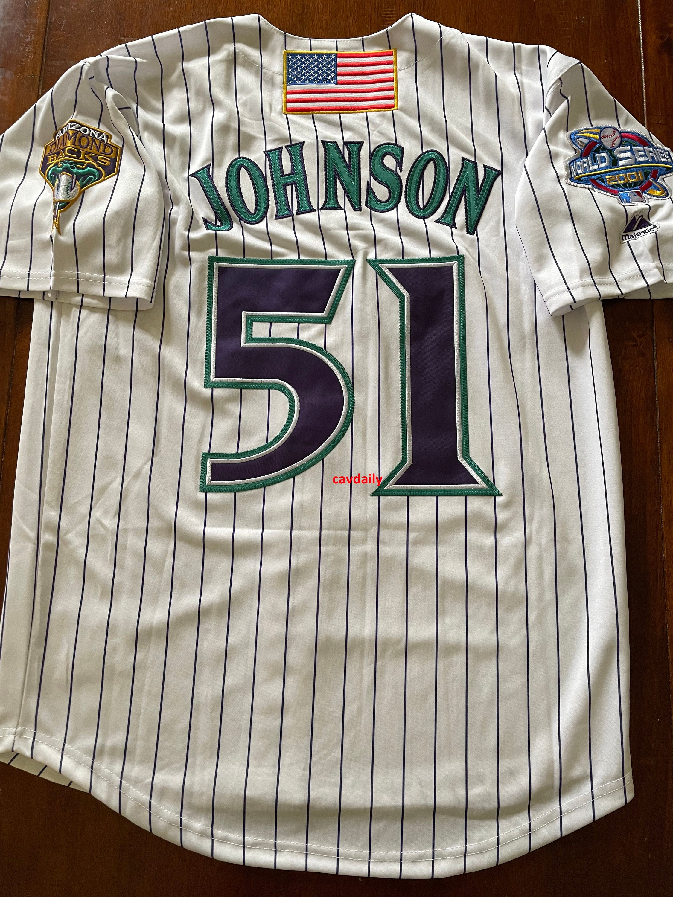 MAJESTIC  RANDY JOHNSON Houston Astros 1998 Throwback Away