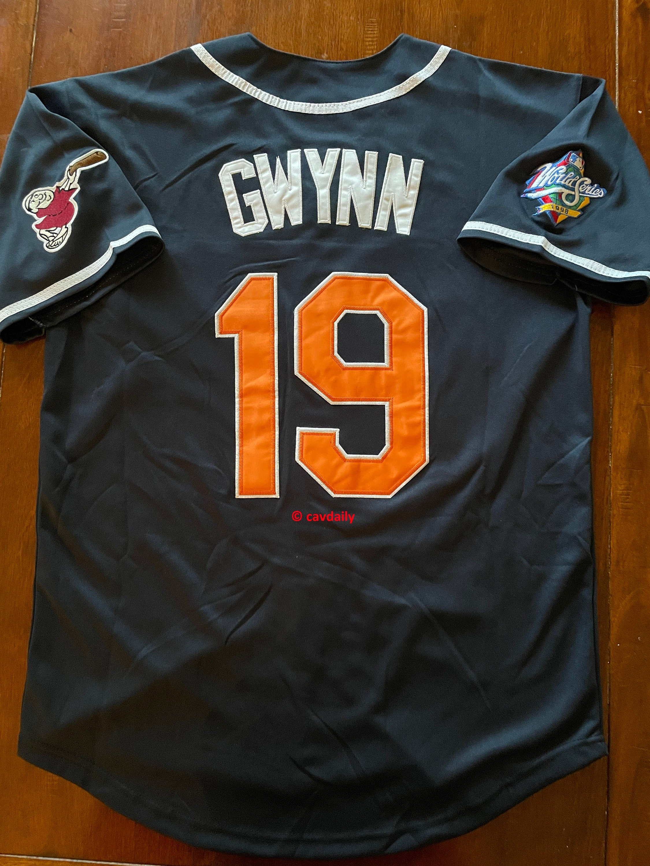New Tony Gwynn San Diego Padres Stitched Jersey Throwback Navy s m l xl xxl  98 world series patch