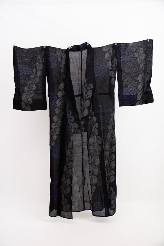 Stunning and rare vintage, Sha silk gauze kimono