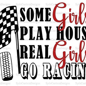 Einige Mädchen Spielhaus, einige Girls Go Racing Digital Aufkleber | Sofort Download, Cricut Cut Dateien, Silhouette Cut Dateien | Jpg, Png, Svg