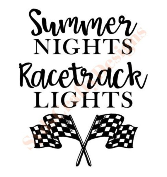 Download Summer Nights Racetrack Lights Decal Instant Download | Etsy