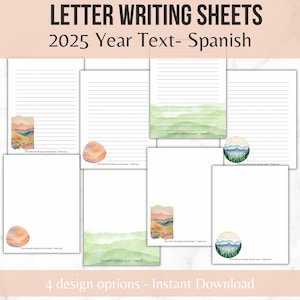 Papelería para escribir TJ, papelería con texto para el año 2025, plantilla de texto para el año TJ, plantilla de versículo bíblico, escritura de cartas, suministros para el ministerio TJ, imprimible