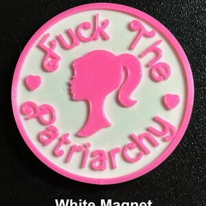 Fuck the Patriarchy Malibu Doll Keychains & Magnets! Taylor Swift All Too Well Lyric White Magnet