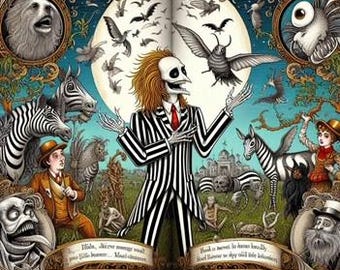 11oz Beetlejuice inspired Mug - 9 Custom Designs, Deluxe Set with Gift Box and Spoon! Unique Creative gift!