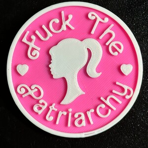 Fuck the Patriarchy Malibu Doll Keychains & Magnets! Taylor Swift All Too Well Lyric Pink Magnet