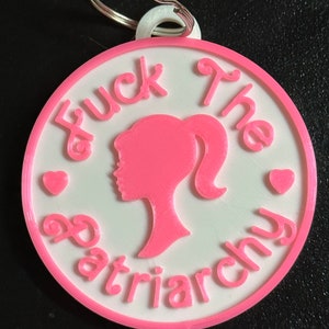 Fuck the Patriarchy Malibu Doll Keychains & Magnets! Taylor Swift All Too Well Lyric White Keychain