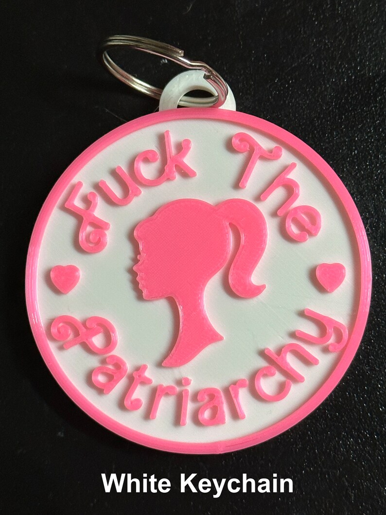 Fuck the Patriarchy Malibu Doll Keychains & Magnets! Taylor Swift All Too Well Lyric White Keychain