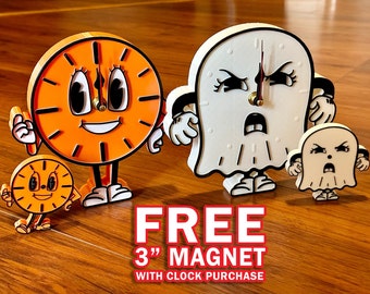 Miss Minutes Working Clock from Loki! With FREE Magnet! NEW Ghost Version!!