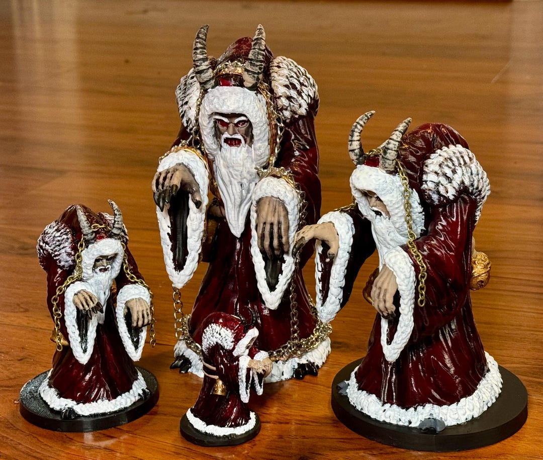 Krampus - Horror Coloring Book For Adults: Christmas And Halloween Collide In This Festive...