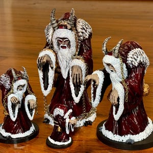 Krampus Figurine Ornament! FIVE STYLES! New Tree Topper & Snowglobe!