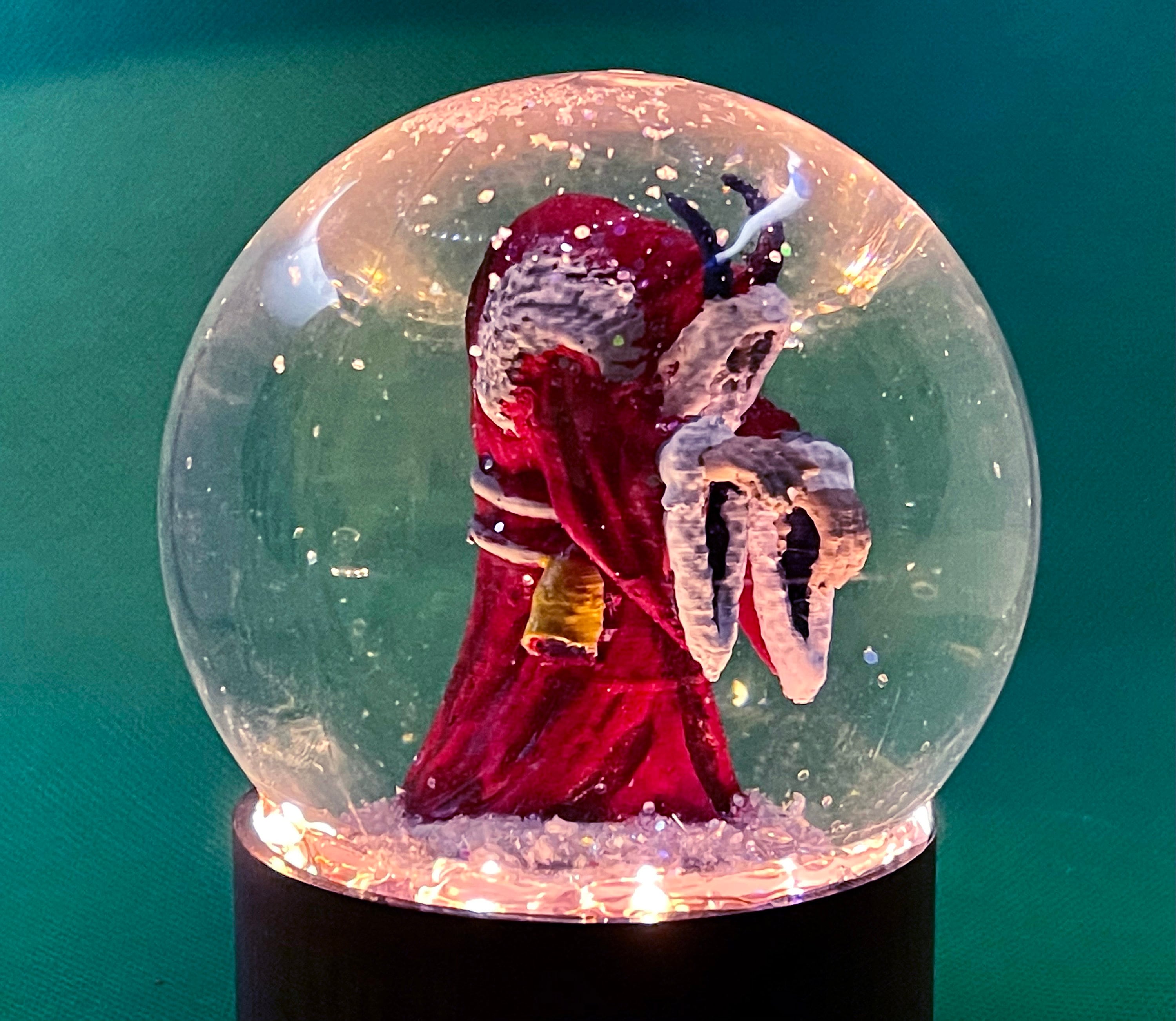 Krampus SNOWGLOBE With Lights Etsy