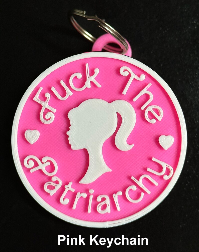 Fuck the Patriarchy Malibu Doll Keychains & Magnets! Taylor Swift All Too Well Lyric Pink Keychain