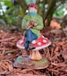 Bernie the Gnome Sitting on his Mushroom! 2 Sizes! 