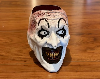 Terrifier Succulent Planter Pot, Hand Sculpted, Painted! Art the Clown