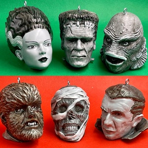 Classic Monsters Christmas / Halloween Ornaments!