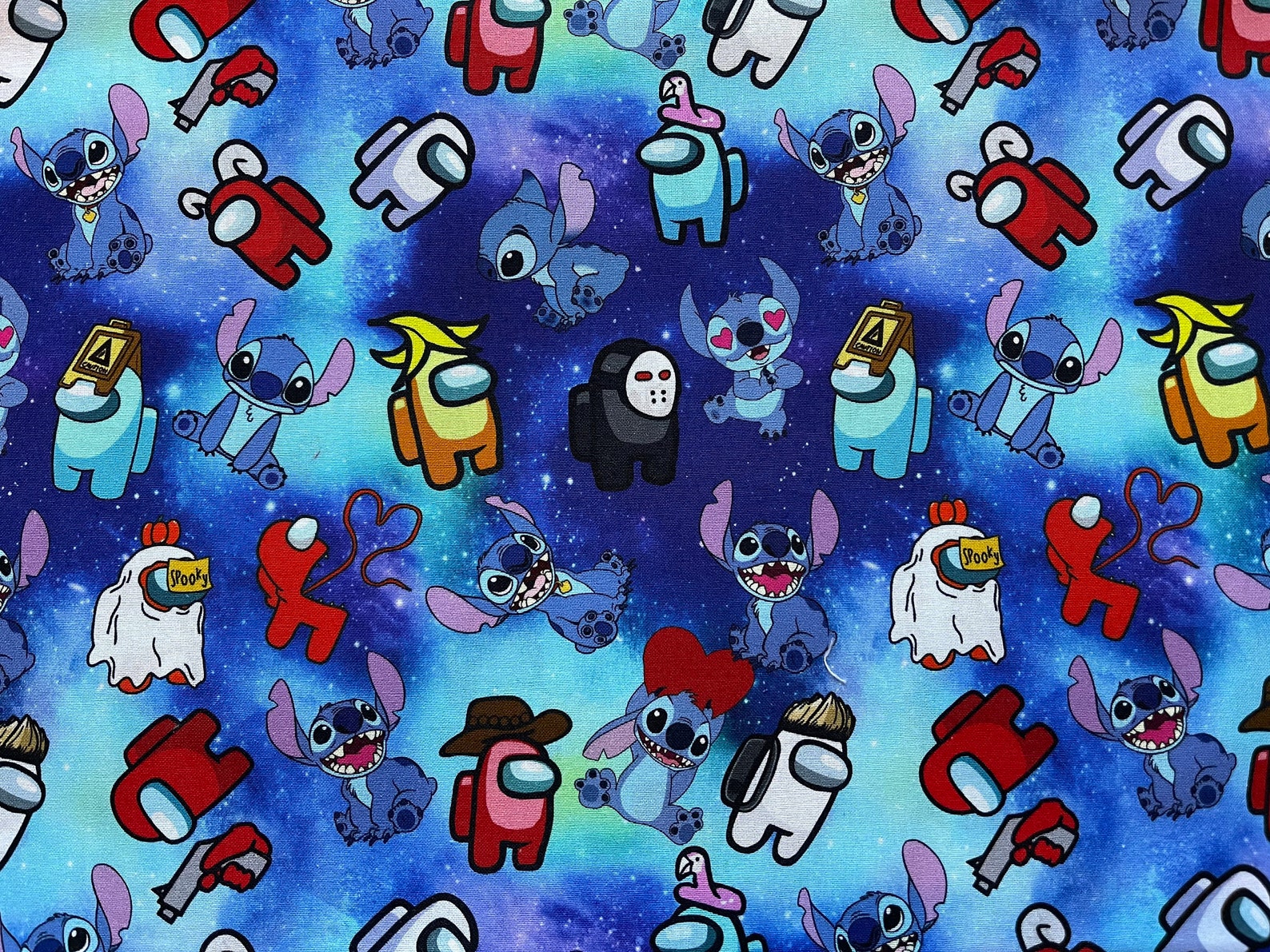 Among Us Fabric 1/4 yard cotton fabric Etsy