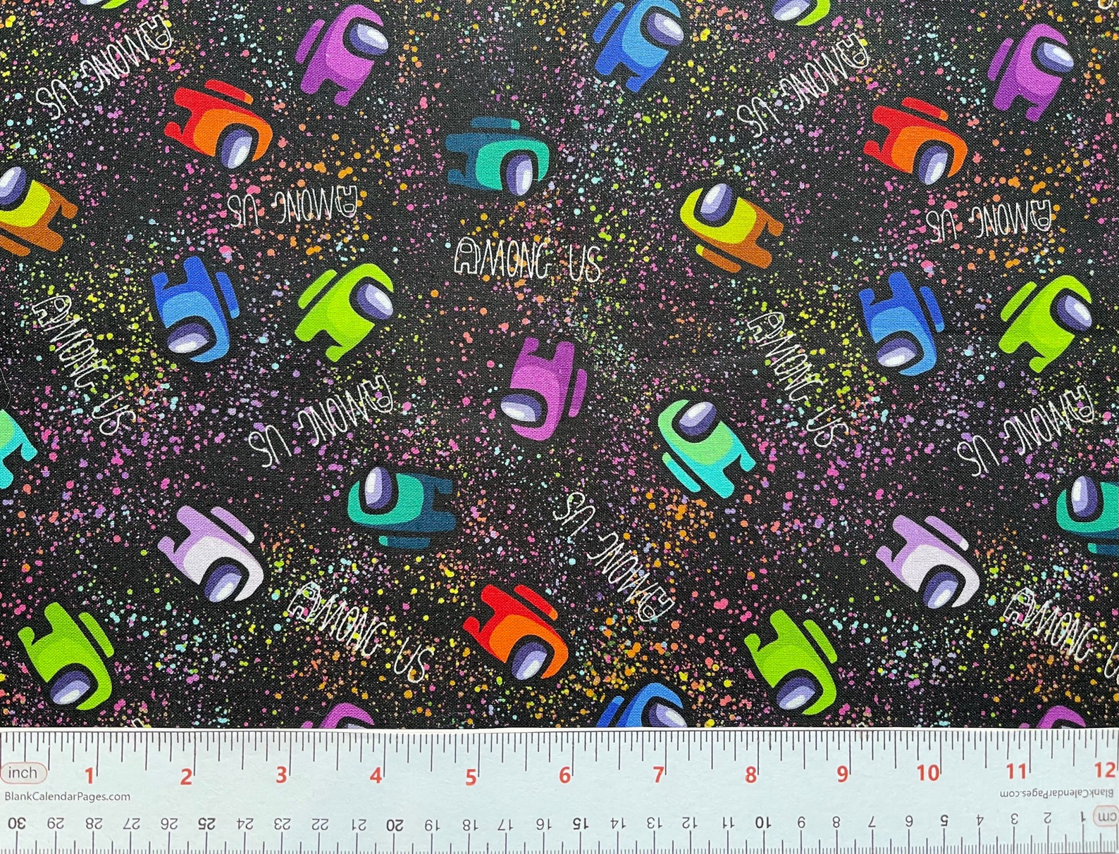 Among Us Fabric 1/4 yard cotton fabric Etsy